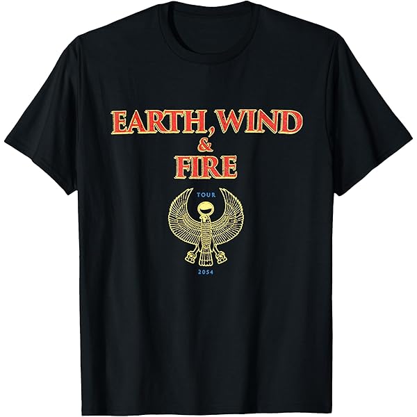 Amazon.com: Earth Wind & Fire Men's Let's Groove (Back Print) Slim